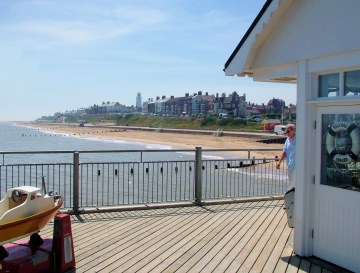 A view of Southwold from the Pier.